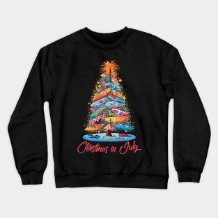 Surfboard Seasons | "Christmas In July" Tree T-shirt Crewneck Sweatshirt